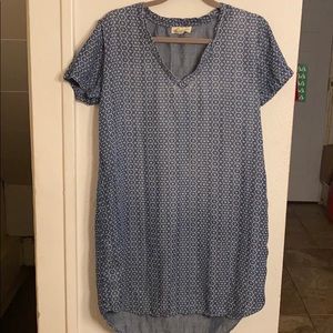Anthropologie Cloth & Stone Tunic Denim Dress